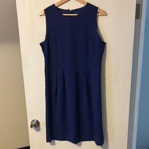 LOFT Blue Sleeveless Dress - 10